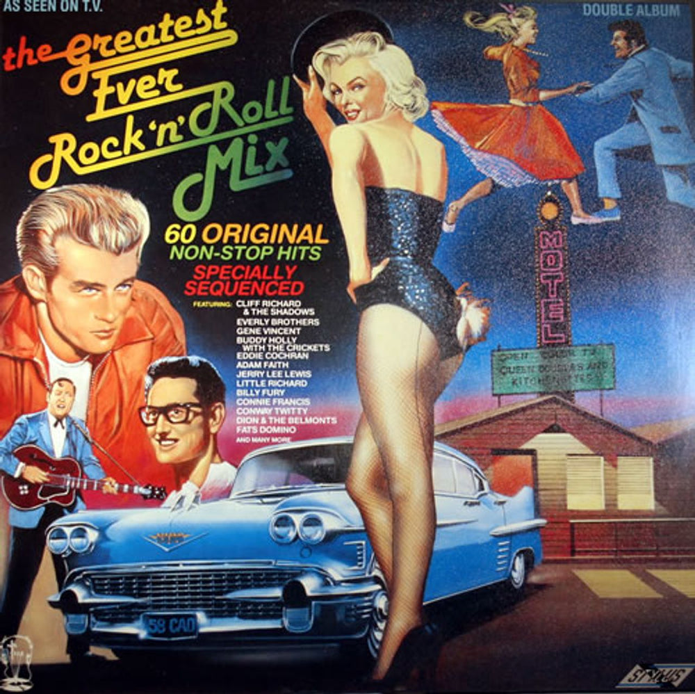 Various-50s/Rock & Roll/Rockabilly The Greatest Ever Rock 'N' Roll Mix UK 2-LP vinyl record set (Double LP Album) SMR858