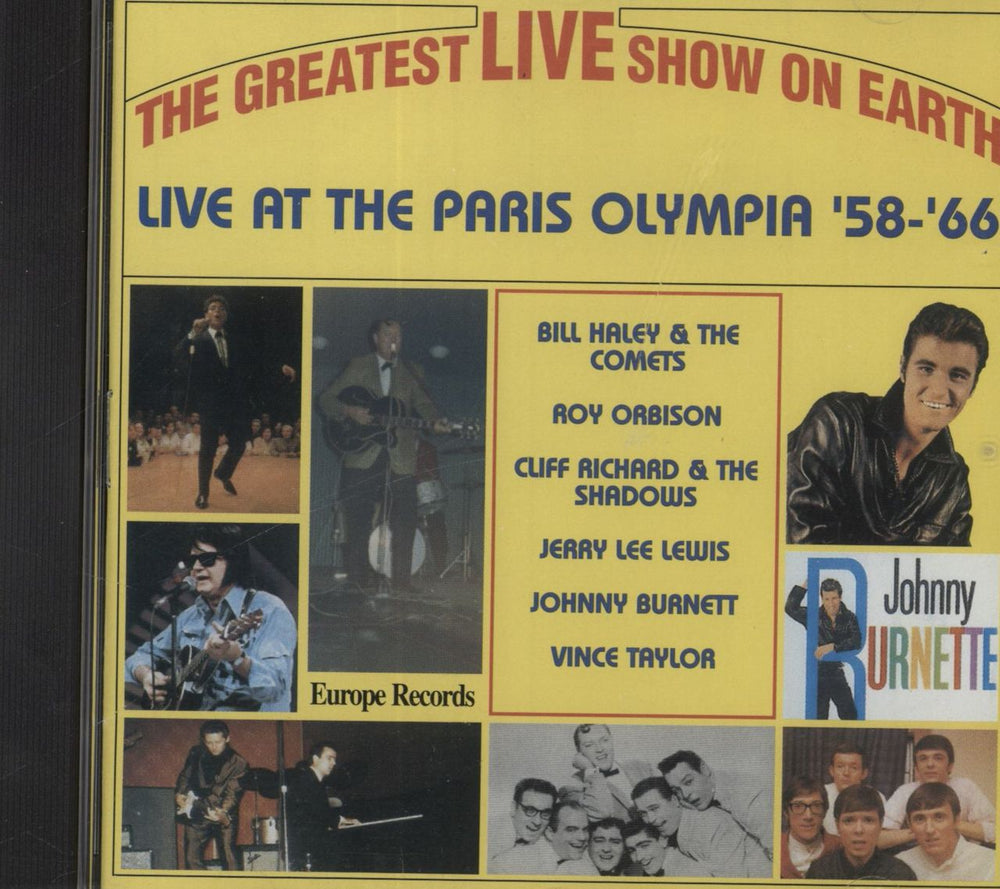 Various-50s/Rock & Roll/Rockabilly The Greatest Live Show On Earth (Live At The Paris Olympia '58-'66) UK CD album (CDLP) GLS1001