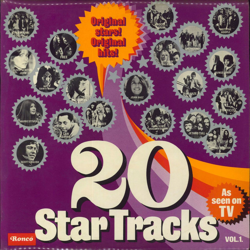 Various-60s & 70s 20 Star Tracks Vol. 1 UK vinyl LP album (LP record) PP2001