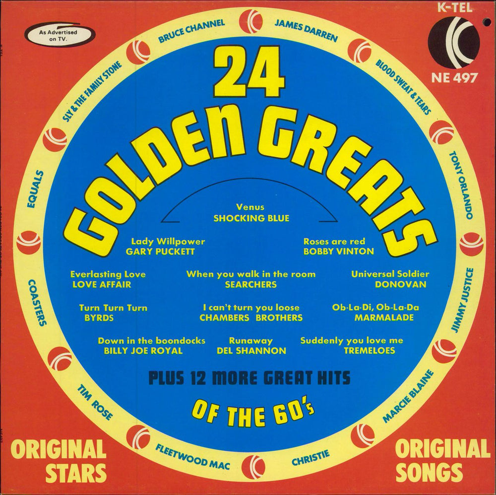 Various-60s & 70s 24 Golden Greats UK vinyl LP album (LP record) NE497