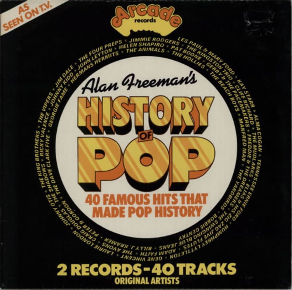 Various-60s & 70s Alan Freeman's History Of Pop UK 2-LP vinyl record set (Double LP Album) ADEP9/10