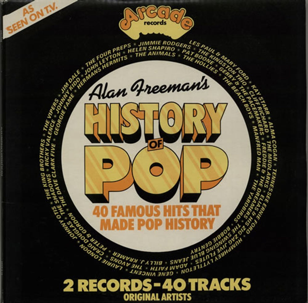 Various-60s & 70s Alan Freeman's History Of Pop UK 2-LP vinyl record set (Double LP Album) ADEP9/10