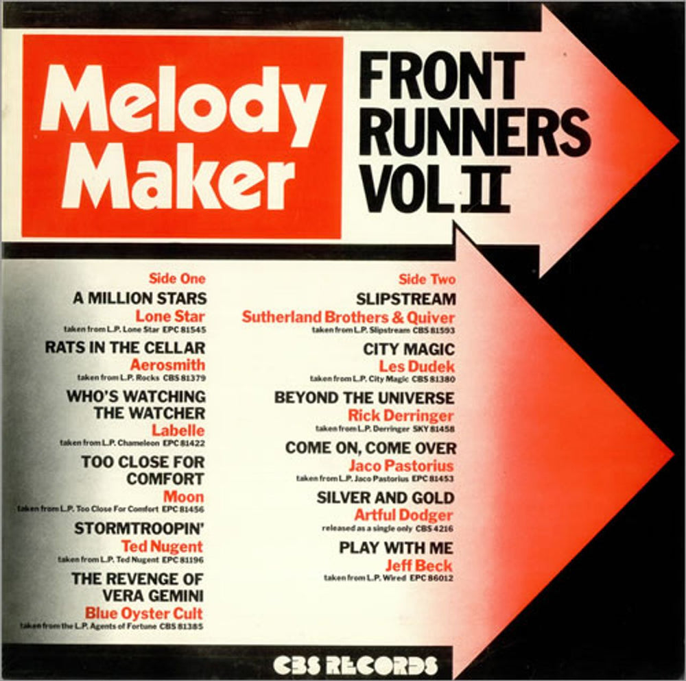 Various-60s & 70s Front Runners Vol II UK vinyl LP album (LP record) SPR108