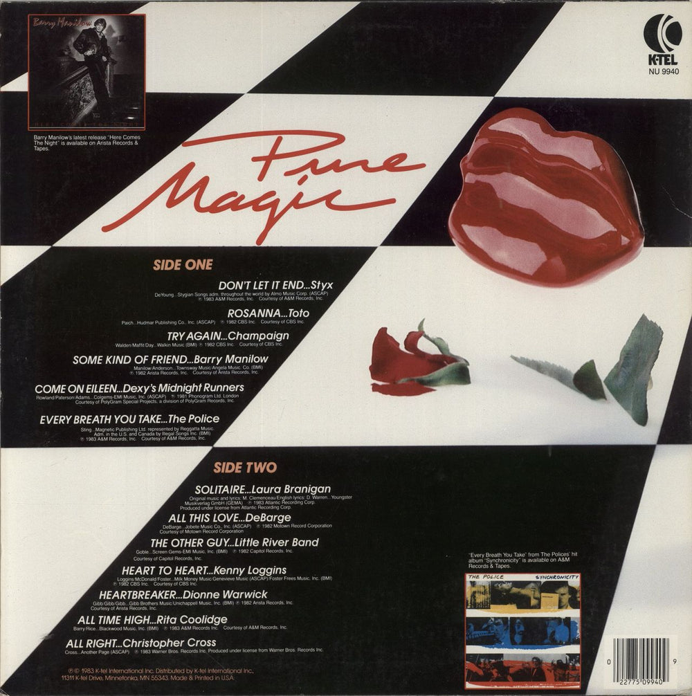 Various-60s & 70s Pure Magic US vinyl LP album (LP record)