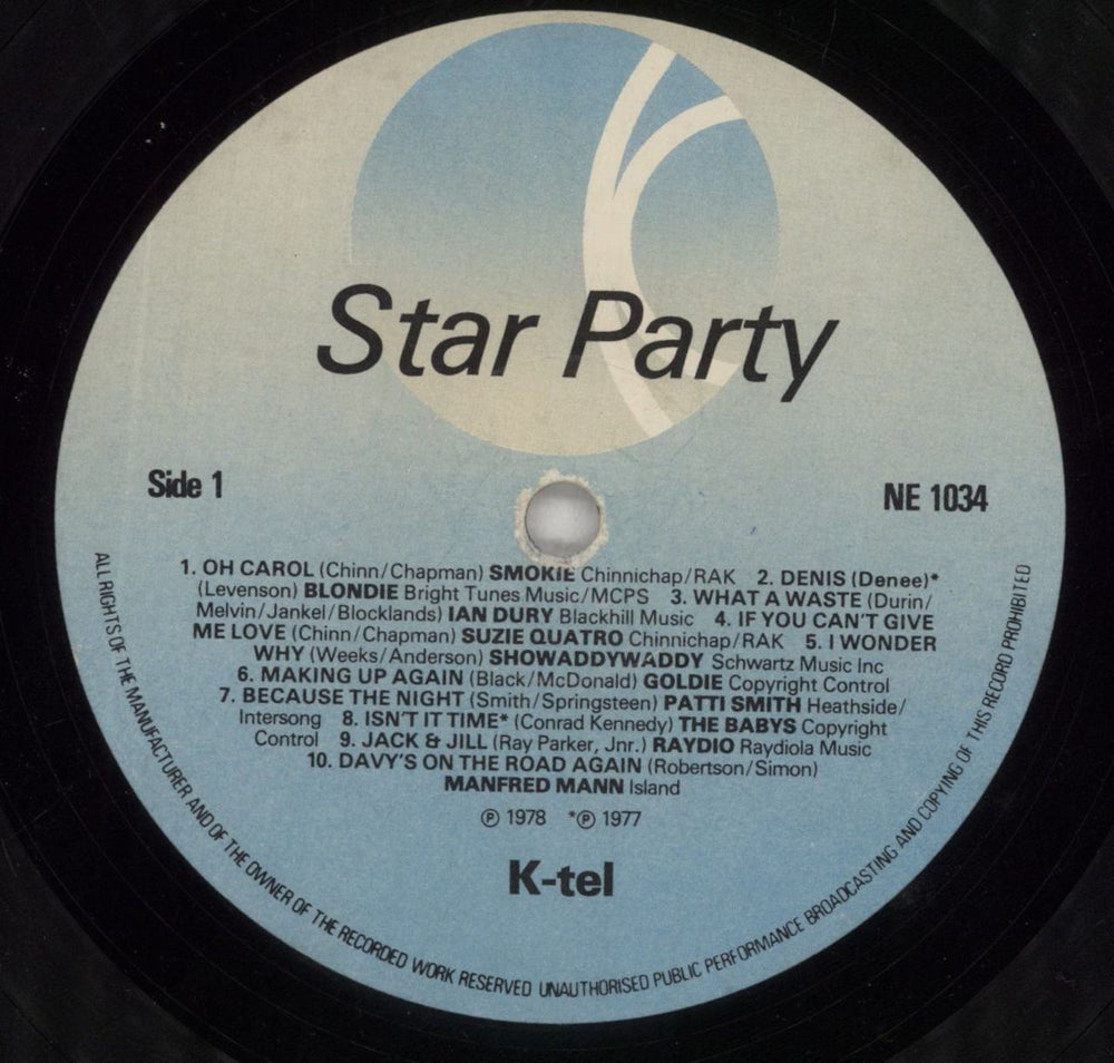 Various-60s & 70s Star Party UK vinyl LP album (LP record) SVALPST628677