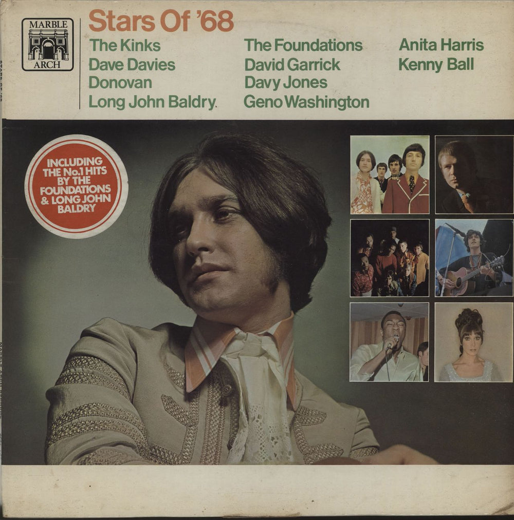 Various-60s & 70s Stars Of '68 UK vinyl LP album (LP record) MAL762