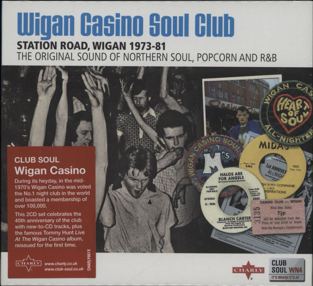 Various-60s & 70s Wigan Casino Soul Club UK 2 CD album set (Double CD) CHARLY661X