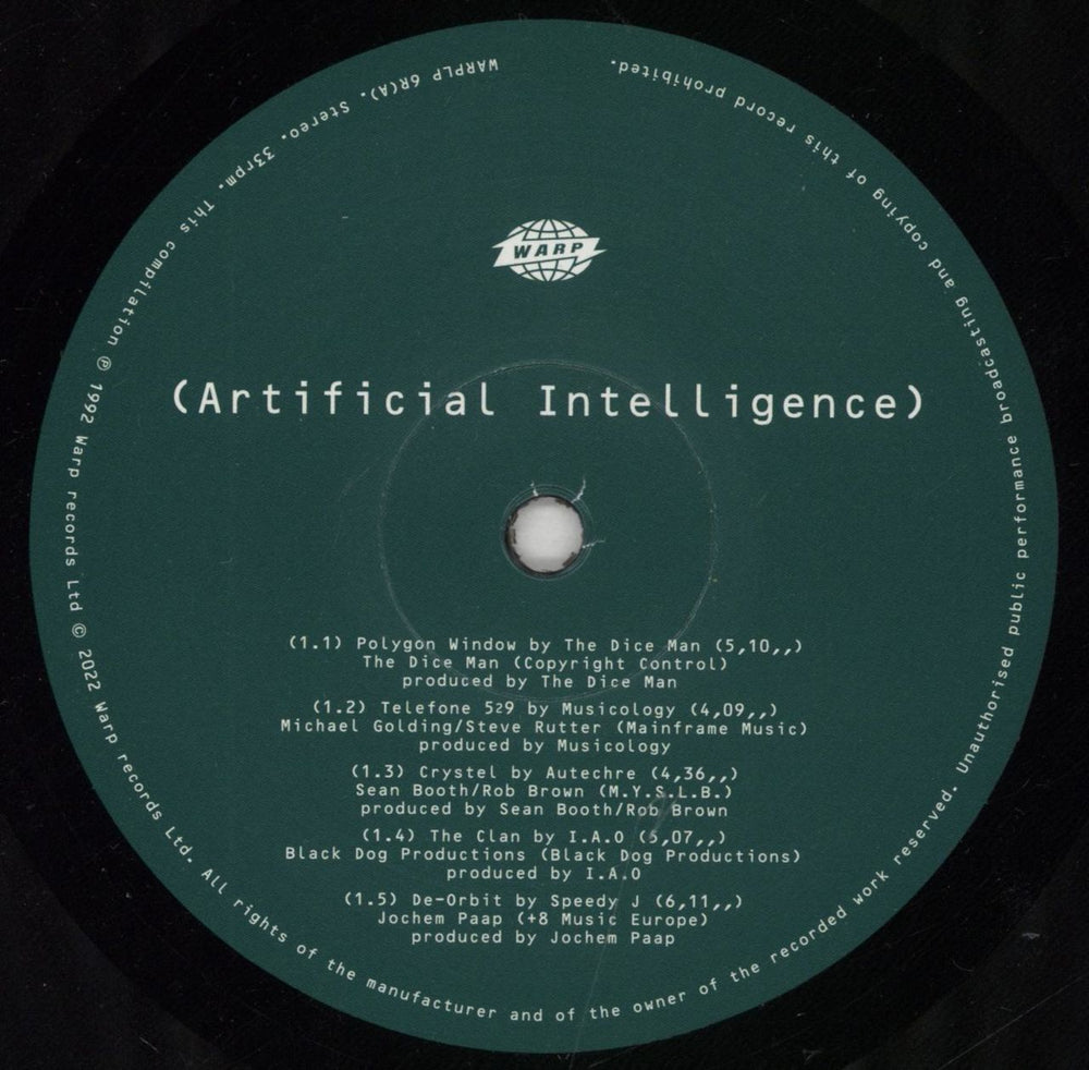 Various-Ambient & Electronica Artificial Intelligence UK vinyl LP album (LP record) VA7LPAR848642