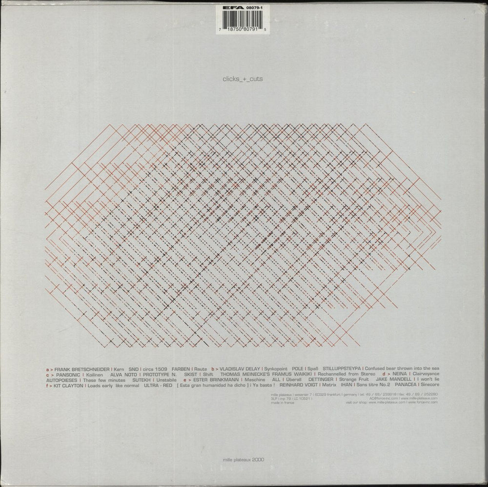 Various-Ambient & Electronica Clicks_+_Cuts German 3-LP vinyl record set (Triple LP Album) 718750807915