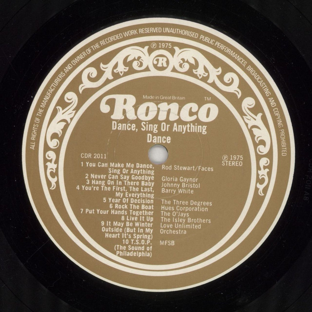 Various Artists Dance, Sing Or Anything UK vinyl LP album (LP record) VARLPDA673809