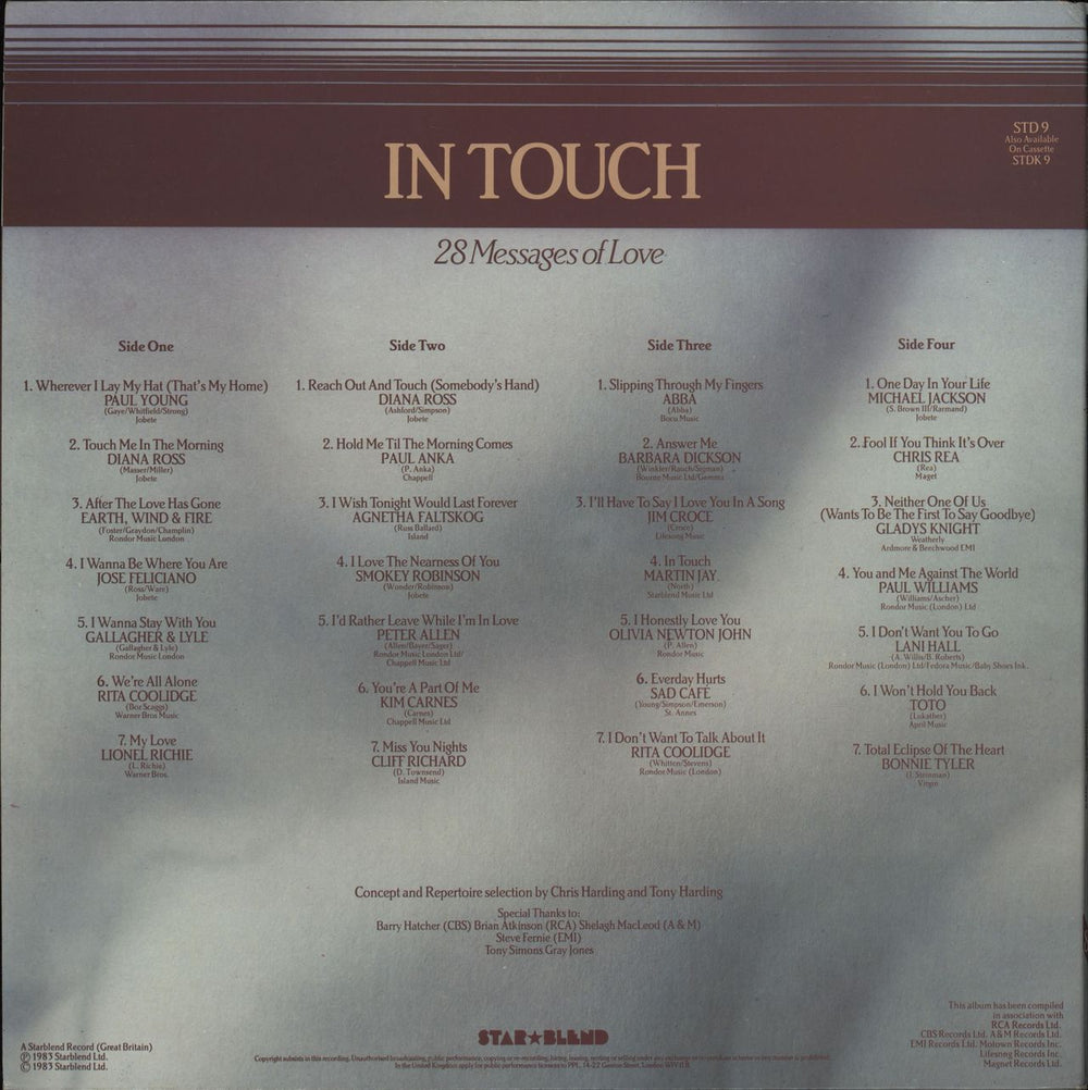 Various Artists In Touch (28 Messages Of Love) UK 2-LP vinyl record set (Double LP Album)
