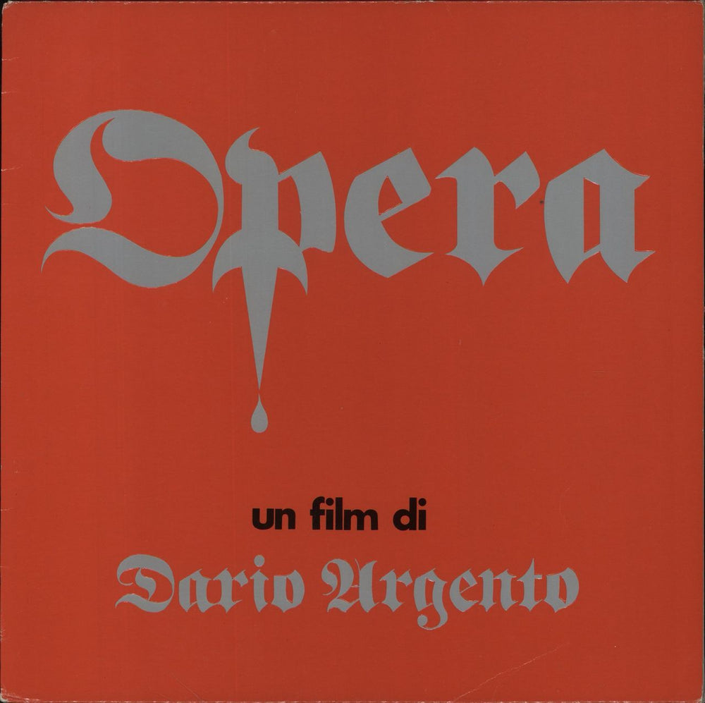 Various Artists Opera (Un Film Di Dario Argento) Italian vinyl LP album (LP record) MDF33.183