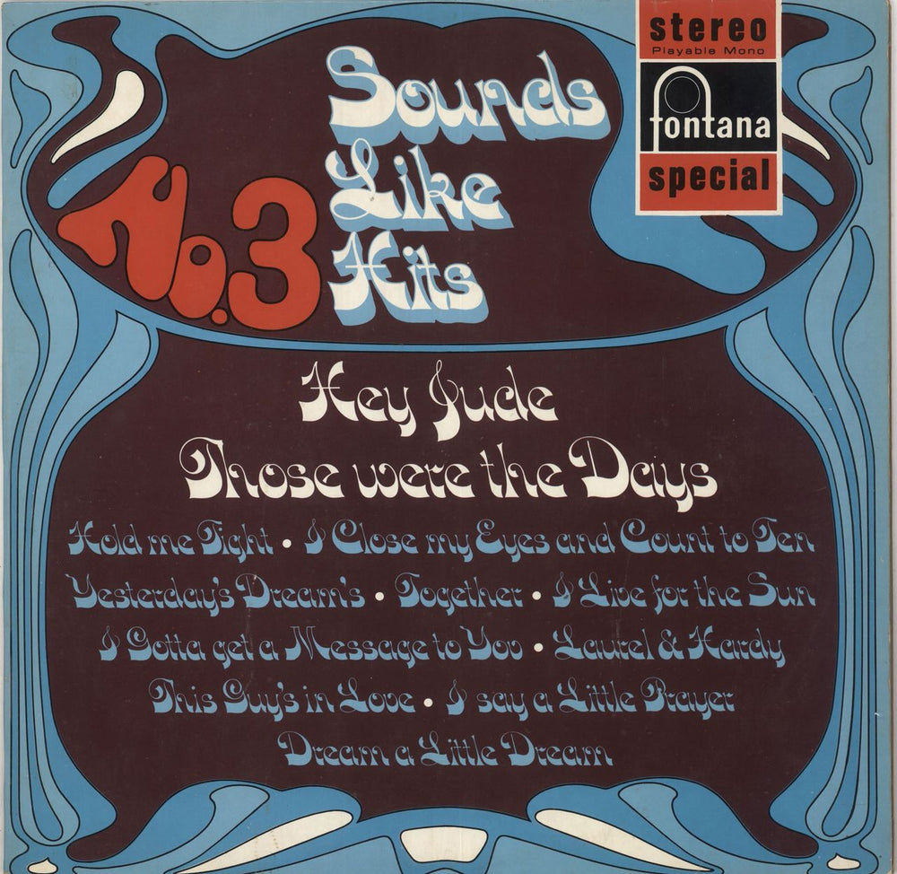 Various Artists Sounds Like Hits No. 3 UK vinyl LP album (LP record) SFL.13060