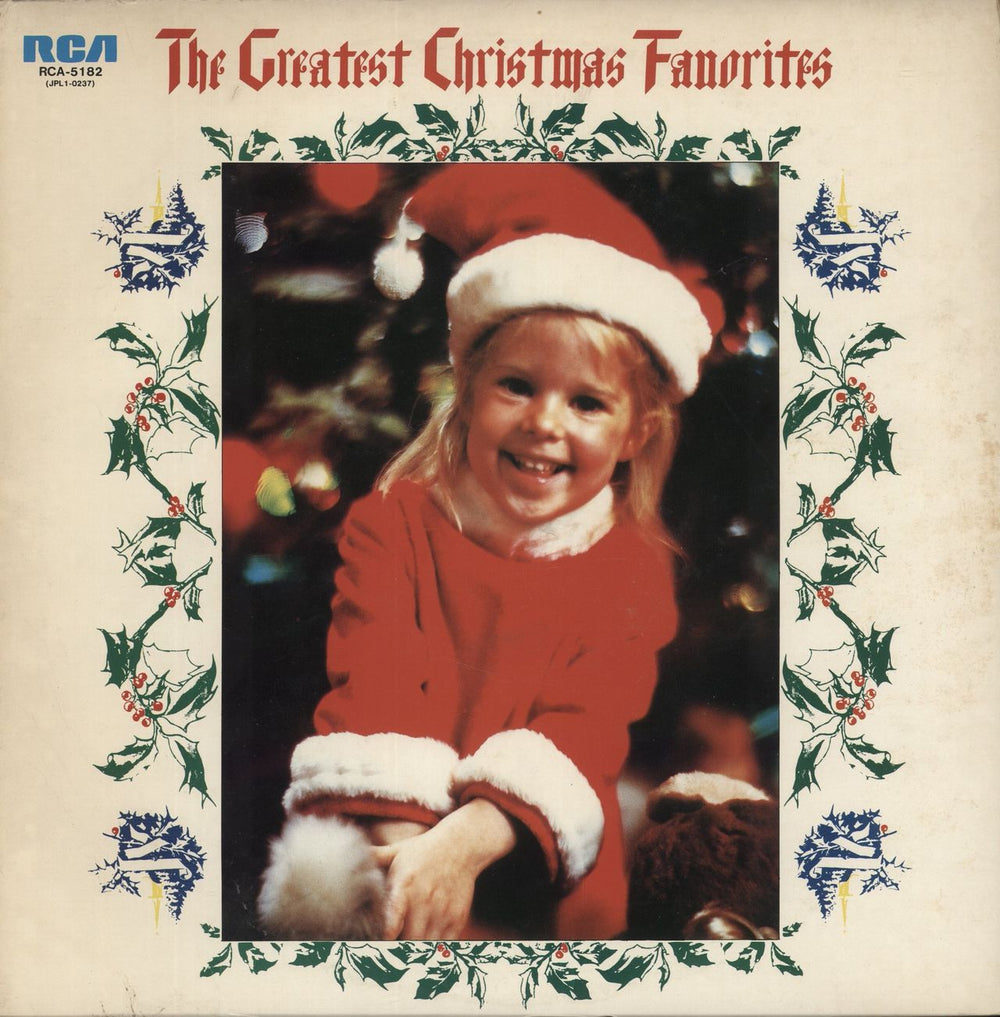 Various Artists The Greatest Christmas Favourites Japanese Promo vinyl LP album (LP record) RCA-5182