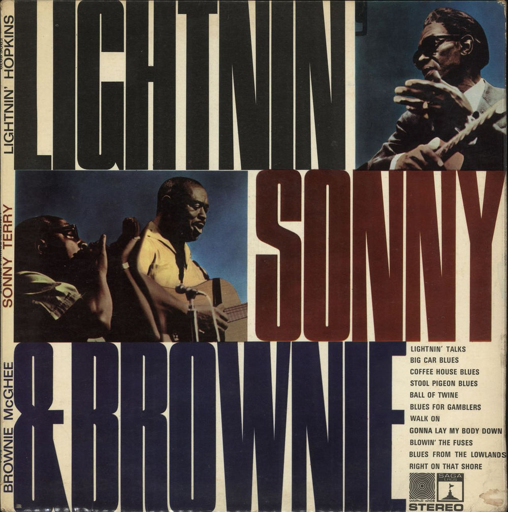 Various-Blues & Gospel Lightnin', Sonny & Brownie UK vinyl LP album (LP record) EROS8079