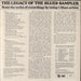 Various-Blues & Gospel The Legacy Of The Blues Sampler UK vinyl LP album (LP record)