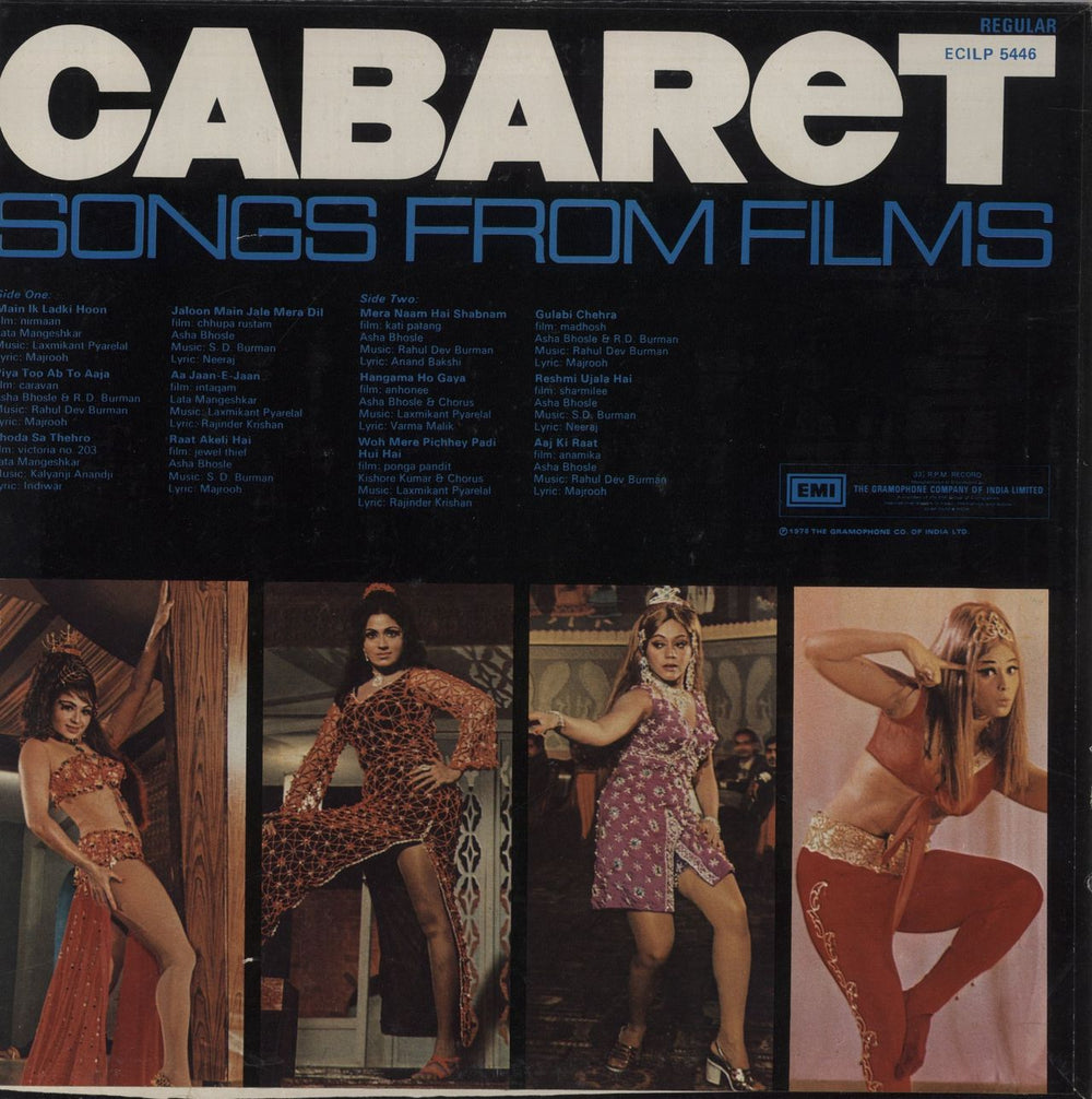 Various-Bollywood Cabaret (Songs From Films) Indian vinyl LP album (LP record)