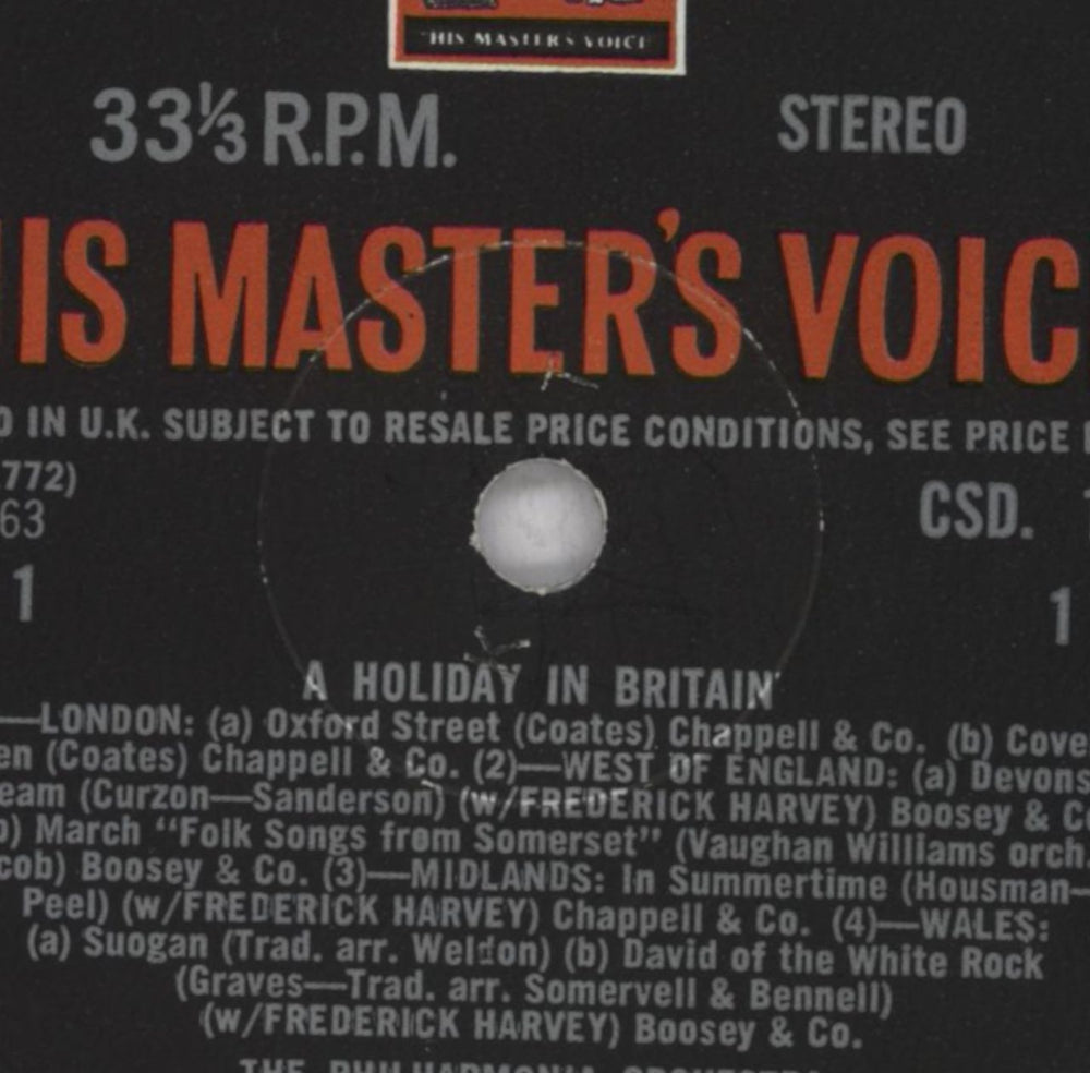 Various-Classical & Orchestral A Holiday In Britain UK vinyl LP album (LP record) VAFLPAH836744