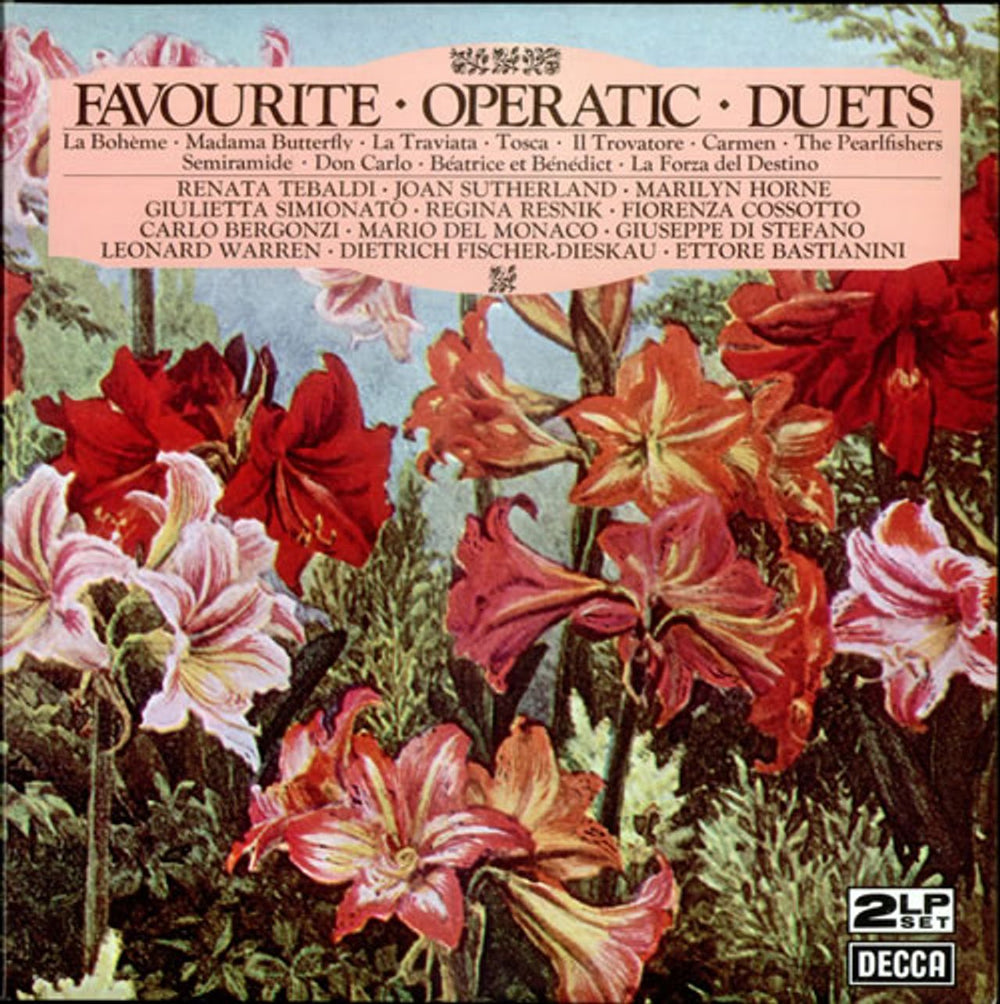 Various-Classical & Orchestral Favourite Opera Duets Dutch 2-LP vinyl record set (Double LP Album) DPA517/8