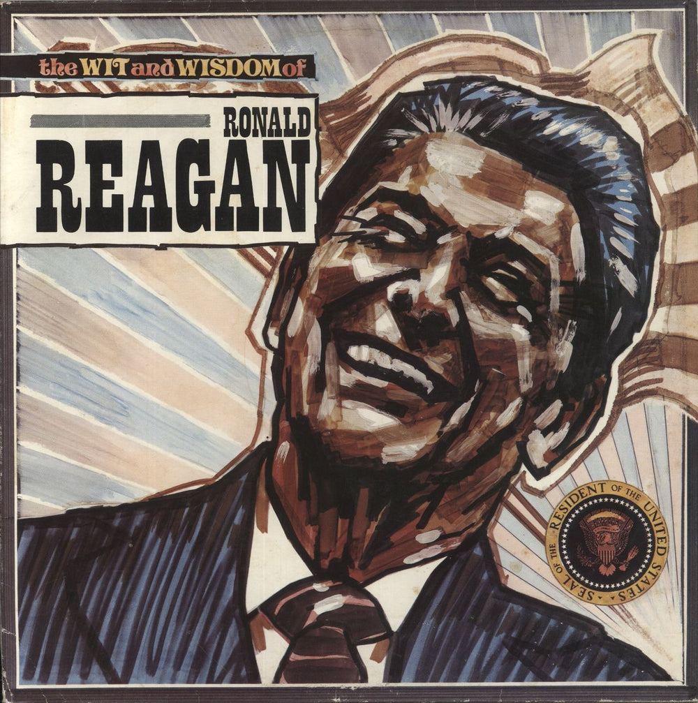 Various-Comedy The Wit And Wisdom Of Ronald Reagan UK vinyl LP album (LP record) ABRA1