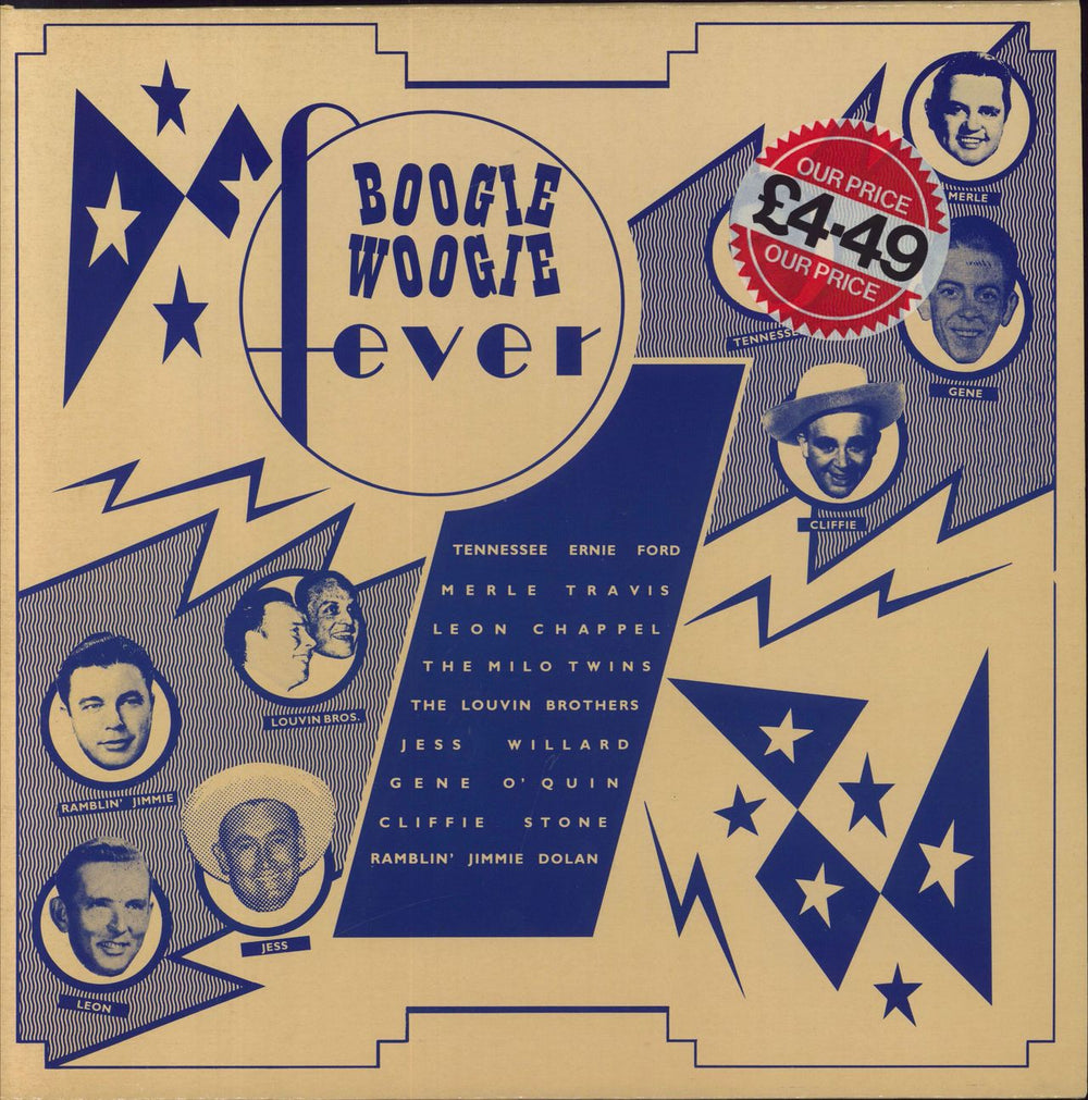 Various-Country Boogie Woogie Fever UK vinyl LP album (LP record) CR30215