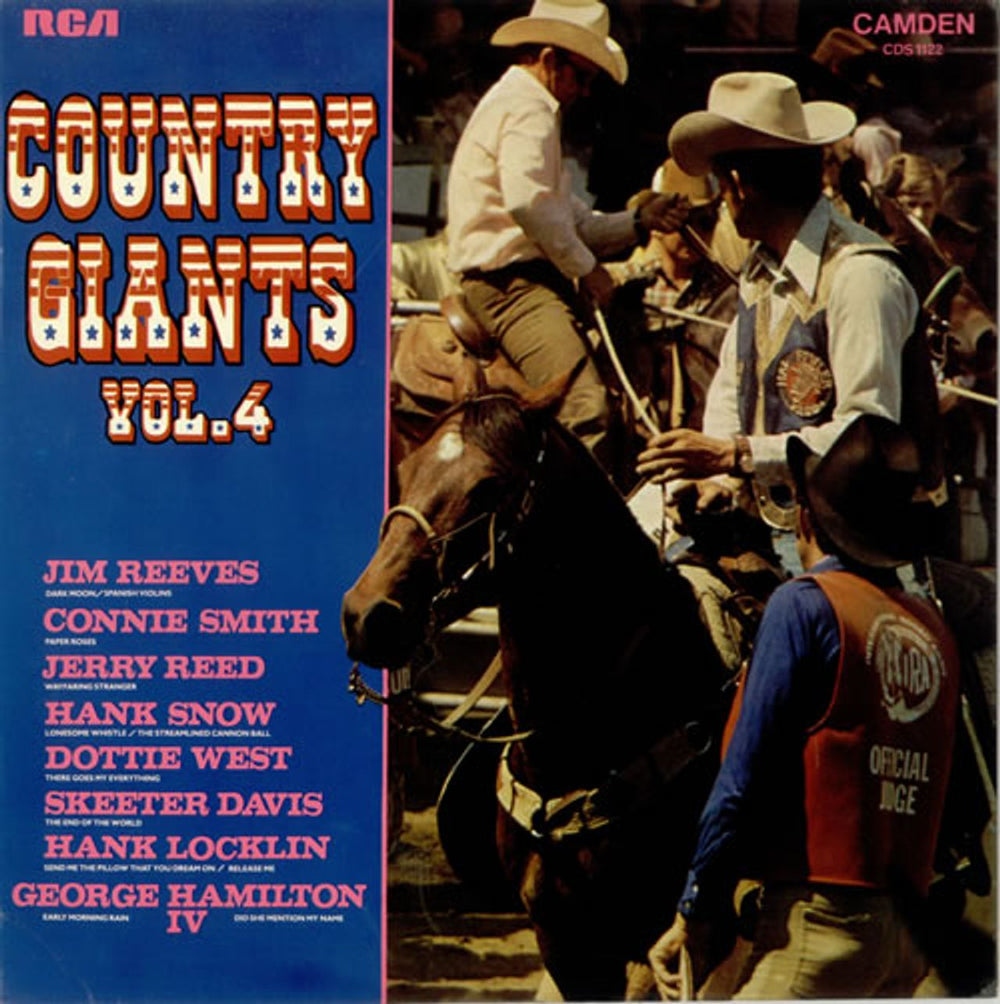 Various-Country Country Giants Vol. 4 UK vinyl LP album (LP record) CDS1122