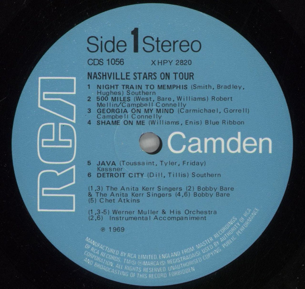 Various-Country Nashville Stars On Tour - Live Recordings UK vinyl LP album (LP record) CVALPNA877921