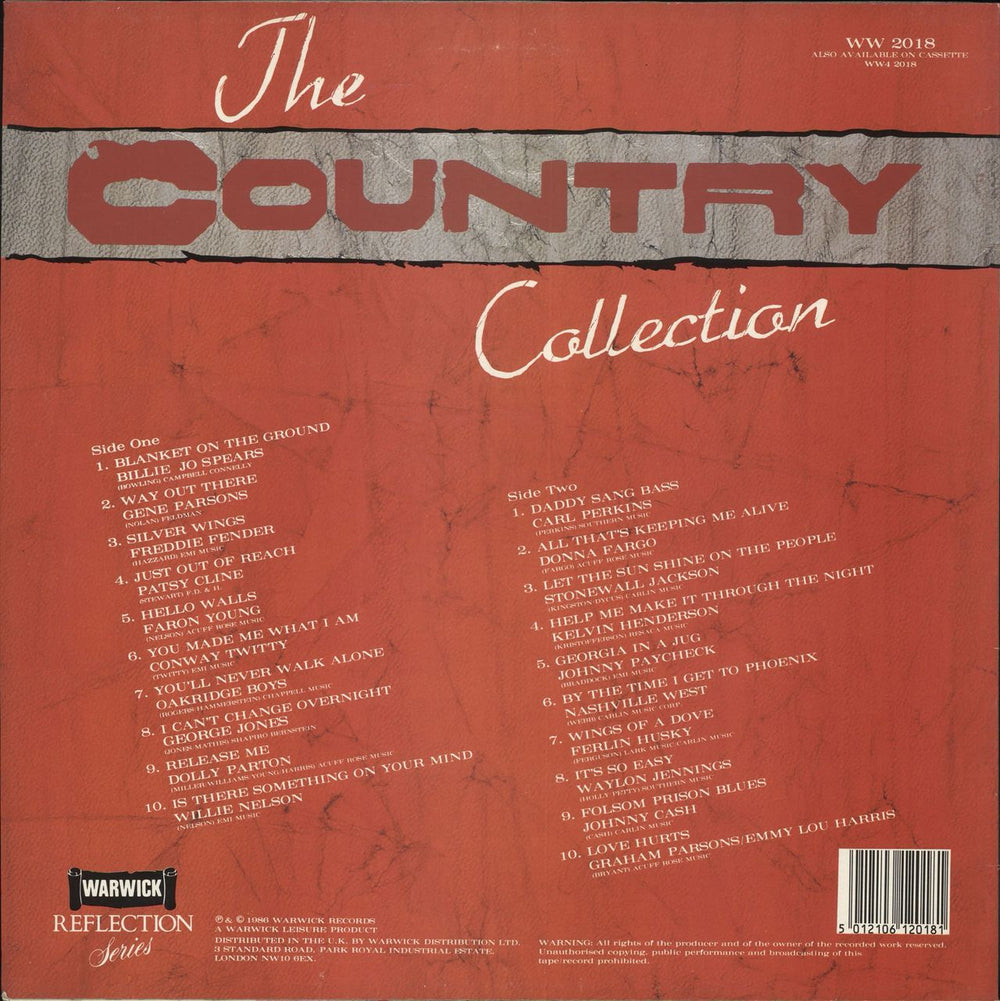 Various-Country The Country Collection UK vinyl LP album (LP record) 5012106120181