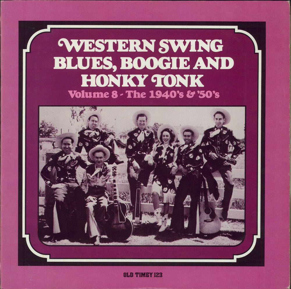 Various-Country Western Swing - Blues, Boogie And Honky Tonk: Volume 8 - The 1940's & '50's US vinyl LP album (LP record) OT123