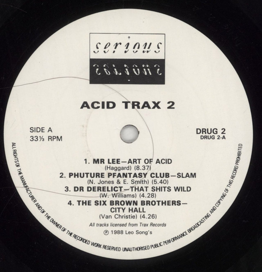 Various-Dance Acid Trax Volume 2 UK 2-LP vinyl record set (Double LP Album) D.V2LAC853990