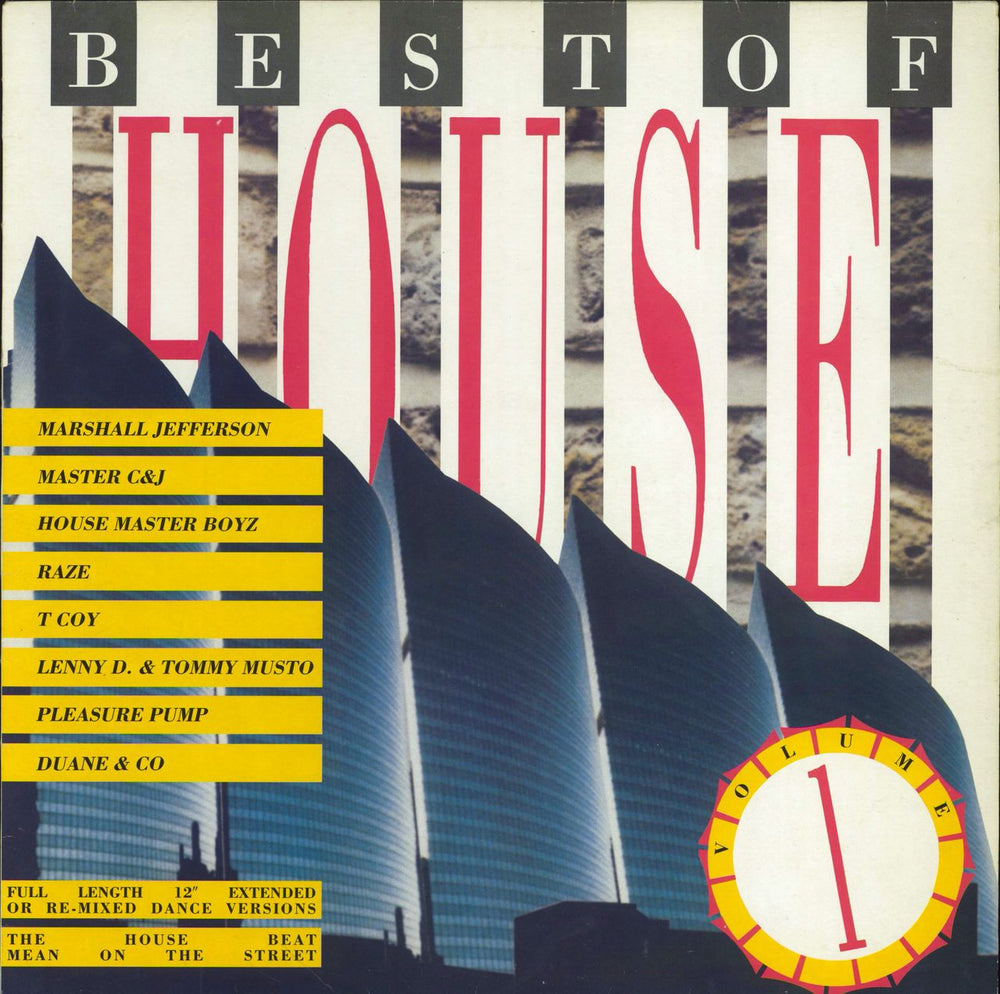 Various-Dance Best Of House - Volume 1 UK vinyl LP album (LP record) BEHO1