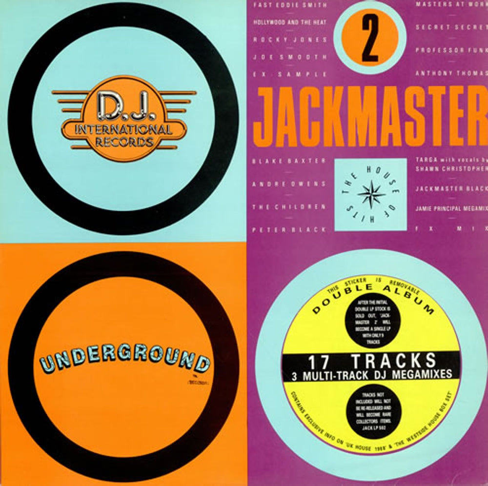 Various-Dance Jackmaster 2 UK 2-LP vinyl record set (Double LP Album) JACKLP502