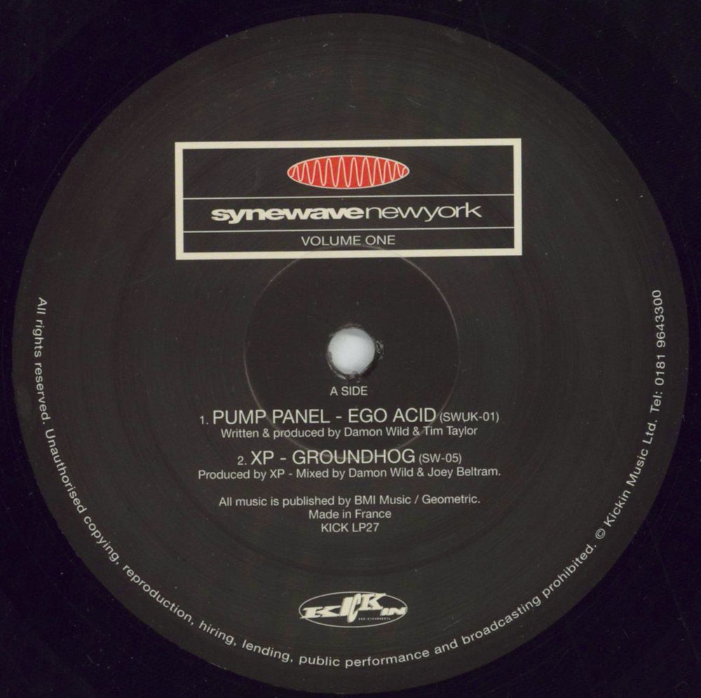 Various-Dance Synewave New York Volume One UK 2-LP vinyl record set (Double LP Album) D.V2LSY856815