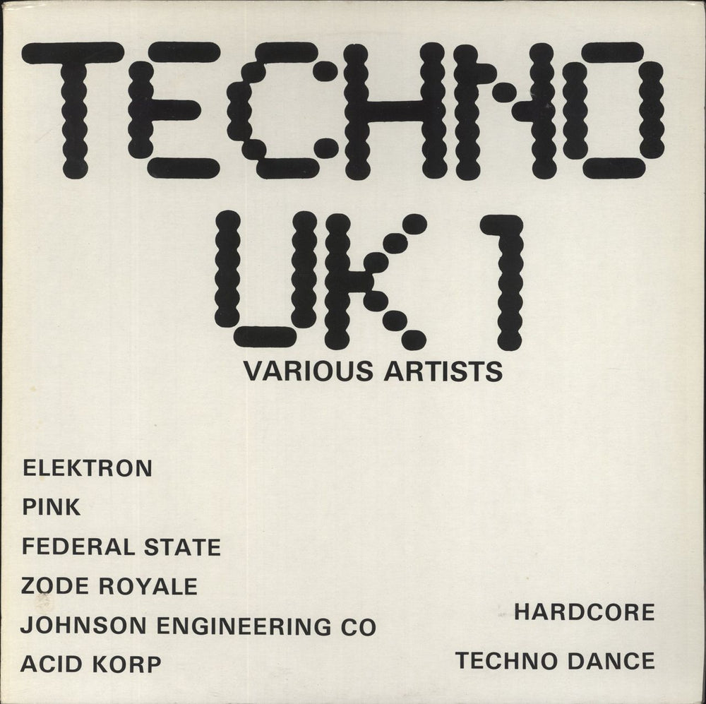 Various-Dance Techno UK 1 UK vinyl LP album (LP record) WRRLP005