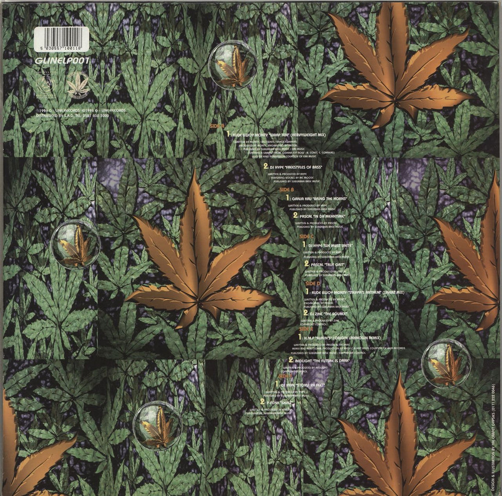 Various-Drum & Bass Jungle Still Smokin UK 3-LP vinyl record set (Triple LP Album) 5030557100118
