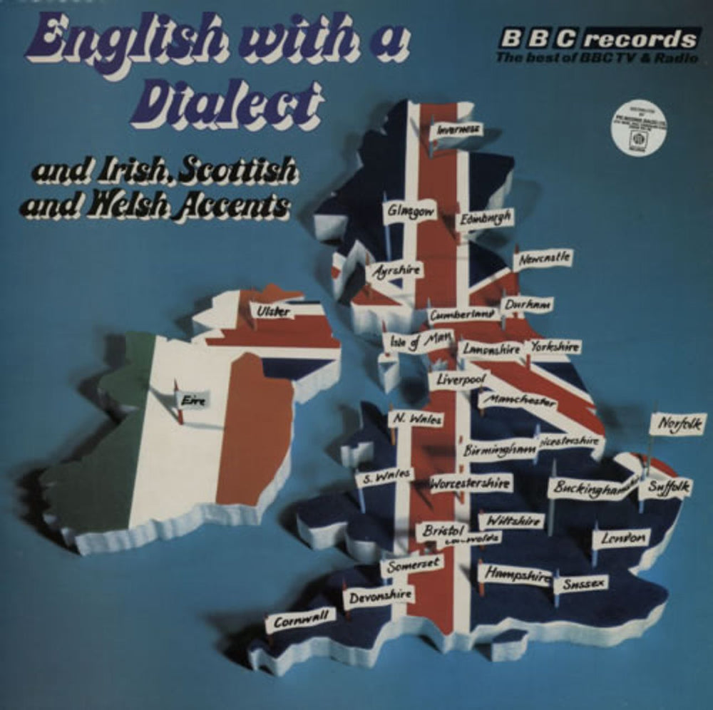 Various-Educational, Informational & Historical English With A Dialect (and Irish, Scottish & Welsh Accents) UK vinyl LP album (LP record) REC173