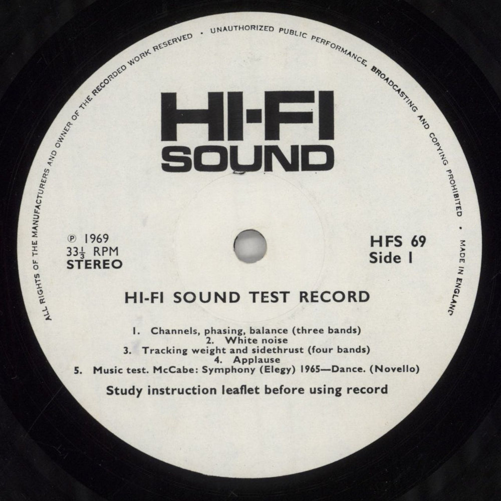 Various-Educational, Informational & Historical Hi-Fi Sound Stereo Test Record UK vinyl LP album (LP record) VBZLPHI638079