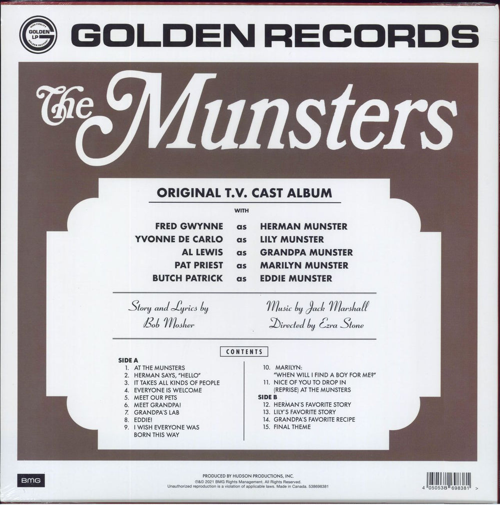 Various-Film, Radio, Theatre & TV At Home With The Munsters - RSD BF21 - Blue Vinyl - Sealed UK vinyl LP album (LP record) 4050538698381