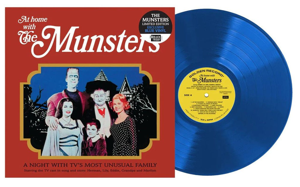 Various-Film, Radio, Theatre & TV At Home With The Munsters - RSD BF21 - Blue Vinyl - Sealed UK vinyl LP album (LP record) FVALPAT803336