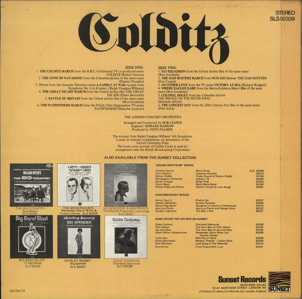 Various-Film, Radio, Theatre & TV Colditz UK vinyl LP album (LP record)