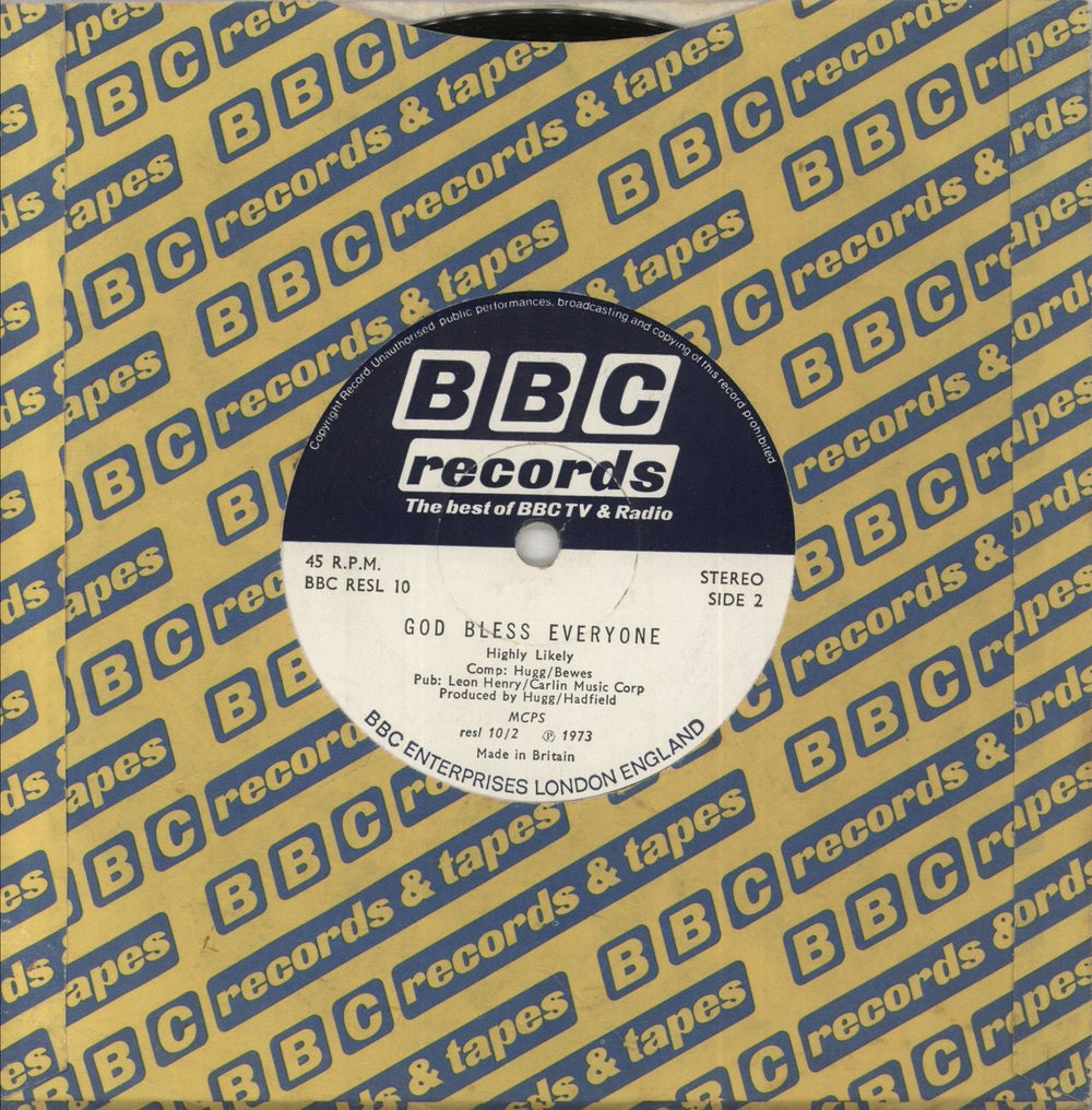 Various-Film, Radio, Theatre & TV Whatever Happened To You (The Likely Lads Theme) UK 7" vinyl single (7 inch record / 45)