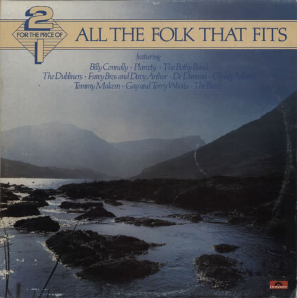 Various-Folk All The Folk That Fits UK 2-LP vinyl record set (Double LP Album) 2668026