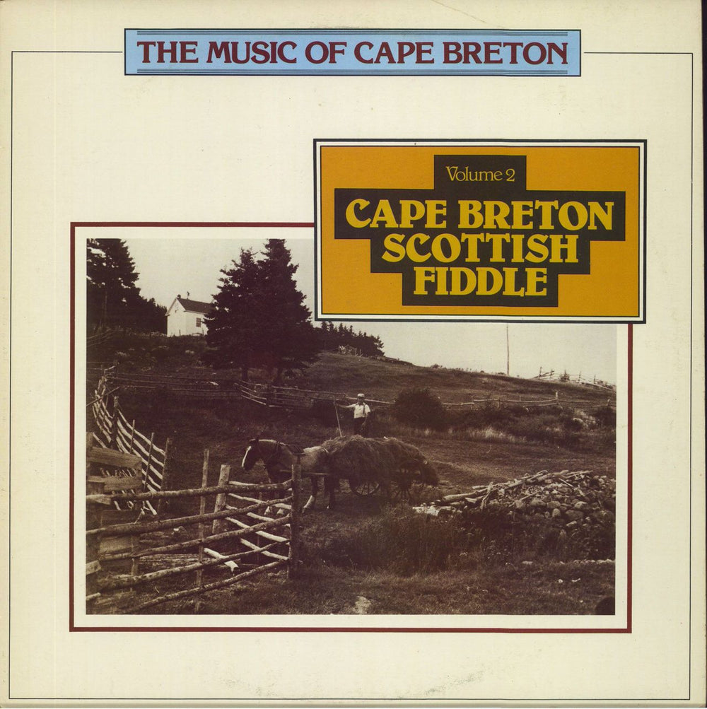 Various-Folk The Music Of Cape Breton - Volume 2 Cape Breton Scottish Fiddle UK vinyl LP album (LP record) 12TS354