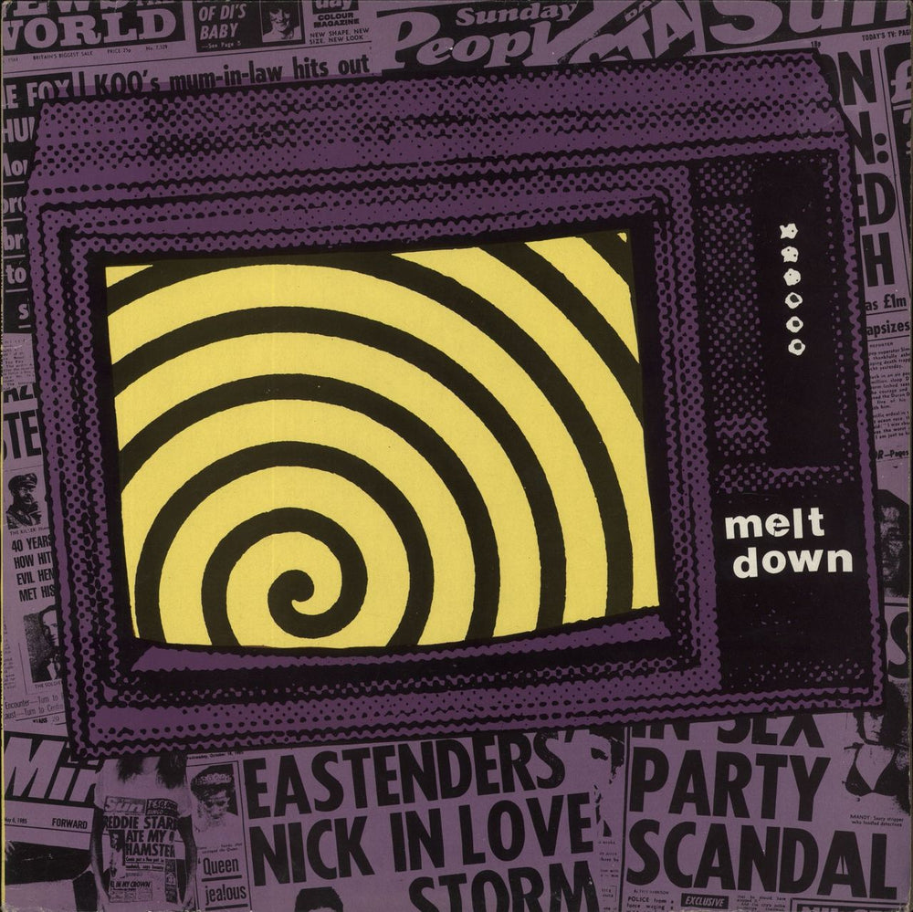 Various-Garage Psych Meltdown On Media Burn UK vinyl LP album (LP record) MB8