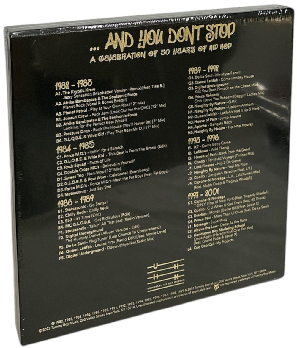 Various-Hip Hop & Rap And You Don't Stop - A Celebration Of 50 Years Of Hip Hop - Sealed US Vinyl Box Set 016998545911