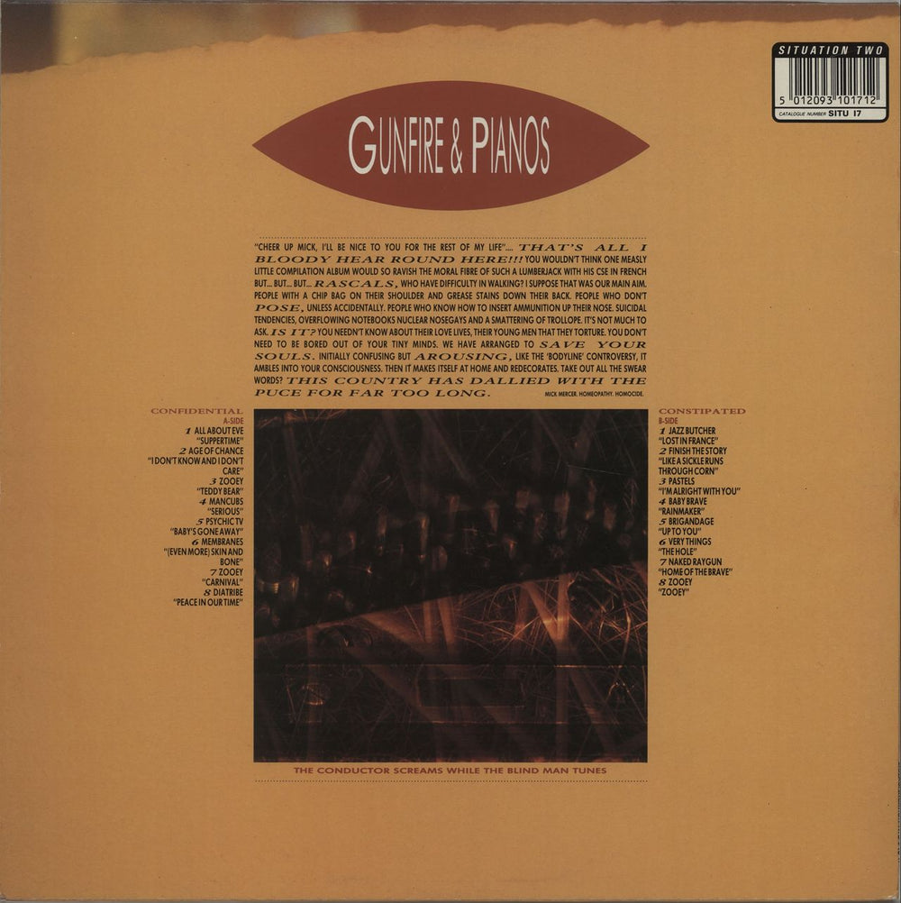 Various-Indie Gunfire & Pianos UK vinyl LP album (LP record) I-VLPGU82185