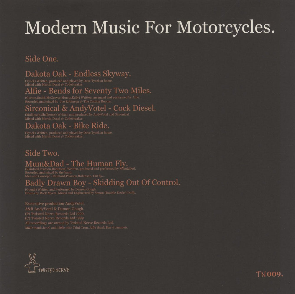 Various-Indie Modern Music For Motorcycles UK 10" vinyl single (10 inch record)