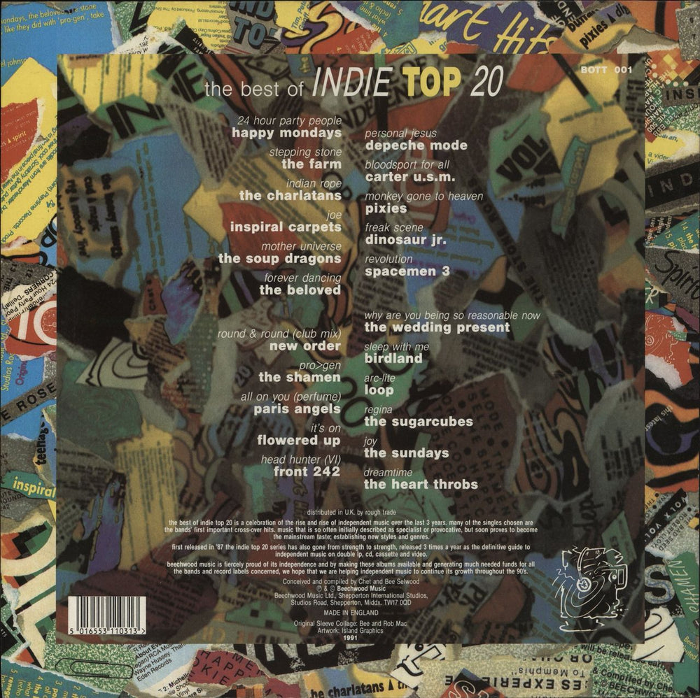 Various-Indie The Best Of Indie Top 20 UK 2-LP vinyl record set (Double LP Album) 5016553110313