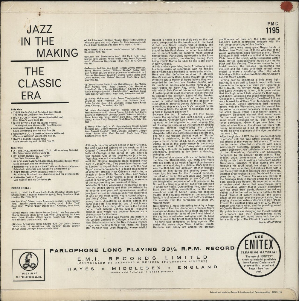 Various-Jazz Jazz In The Making - The Classic Era - 1st UK vinyl LP album (LP record)