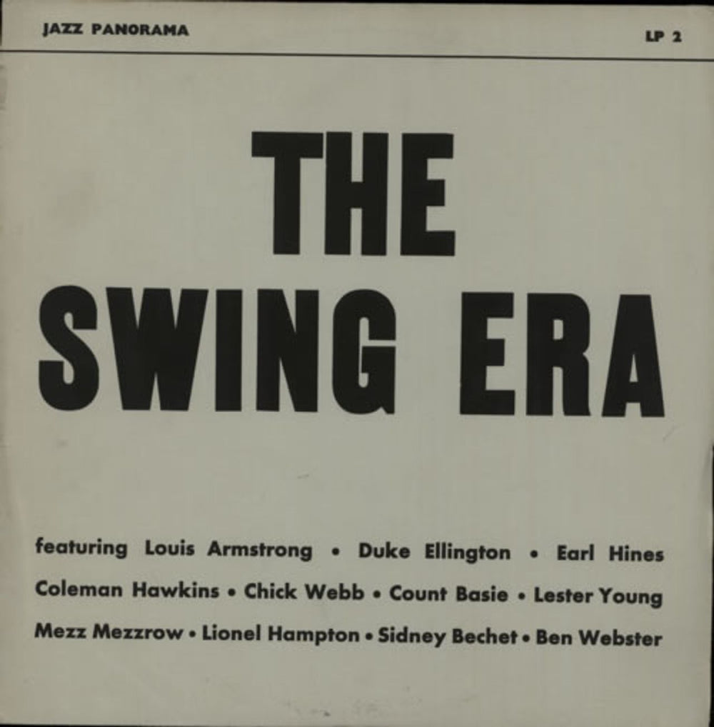 Various-Jazz The Swing Era Swedish vinyl LP album (LP record) LP2